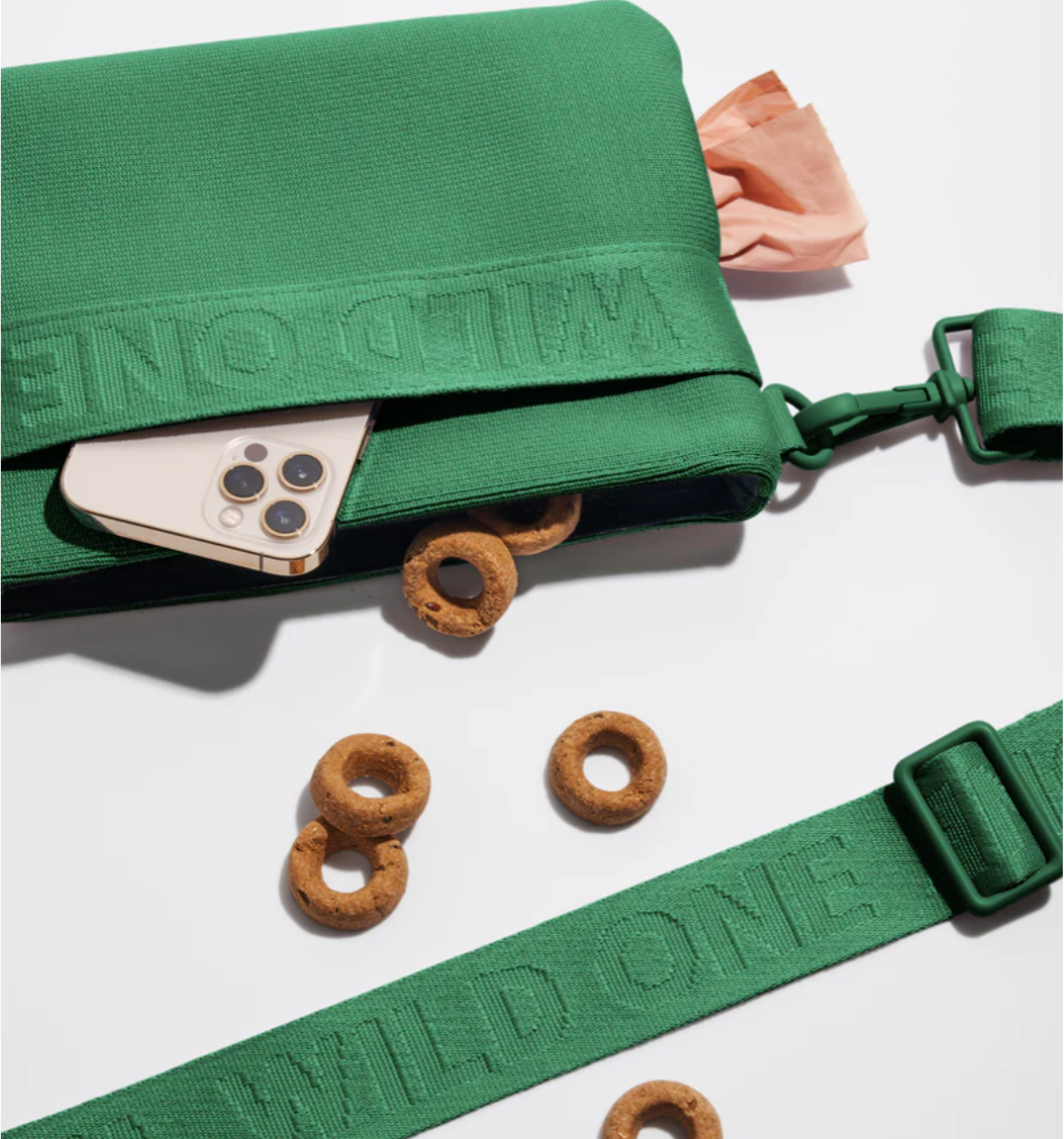 Wild One Treat Pouch Spruce (Green) Recycled Knit