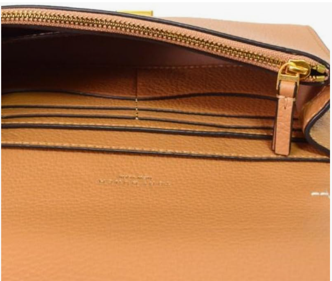 Tory Burch Thea Pebbled Leather With Gold-tone Hardware Crossbody & Wallet