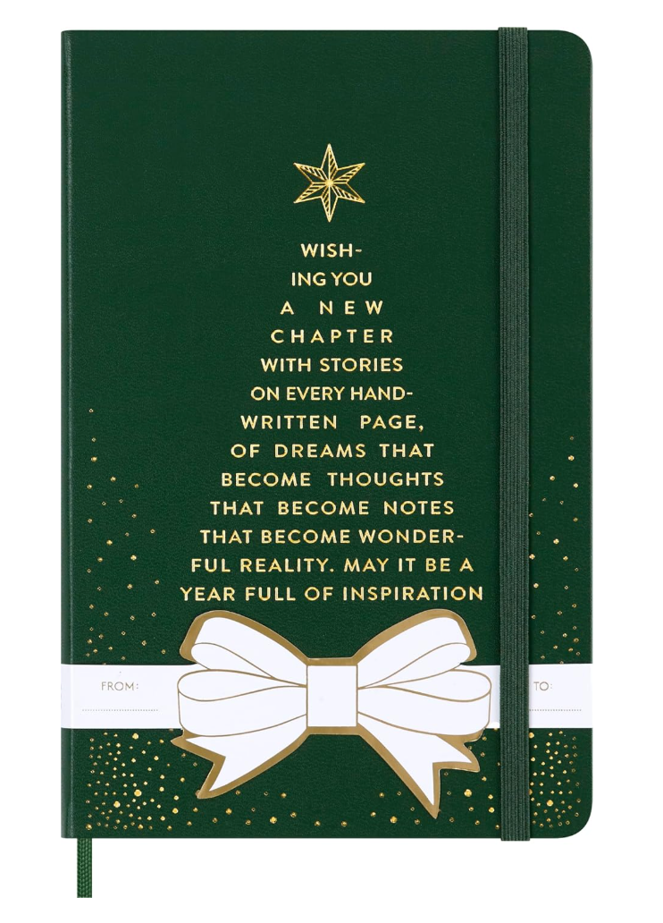 Moleskine Holiday Notebook Hard Cover Ruled Large 5" x 8.25" Myrtle Green 240pg