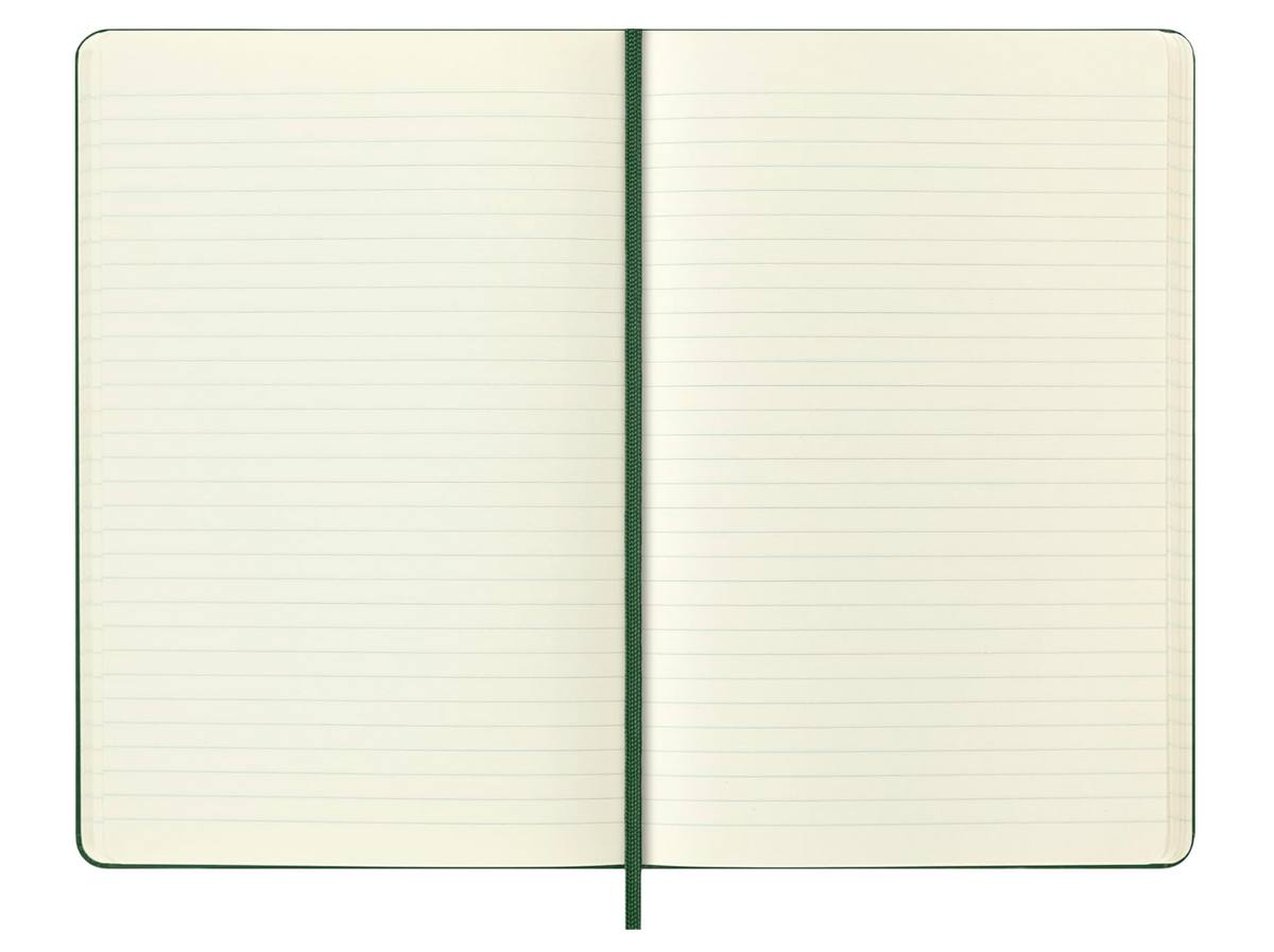 Moleskine Holiday Notebook Hard Cover Ruled Large 5" x 8.25" Myrtle Green 240pg