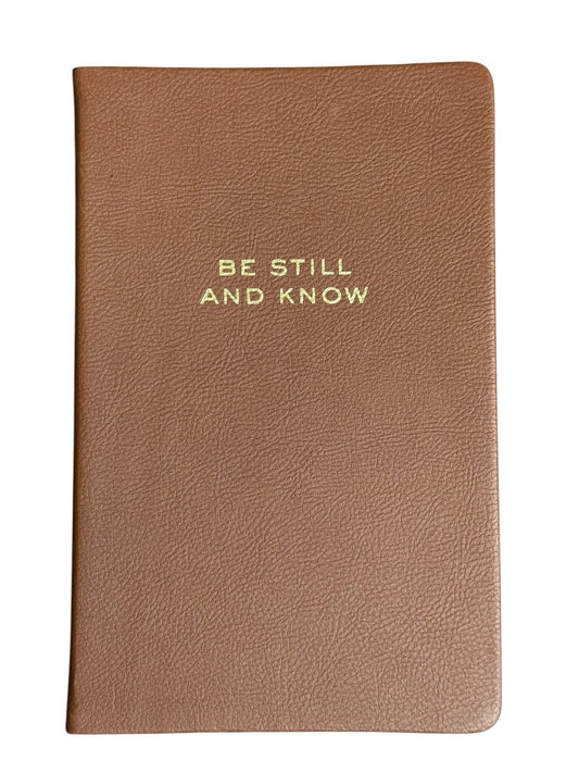 Eccolo Christian Notebook "Be still and Know" with Bible Verses