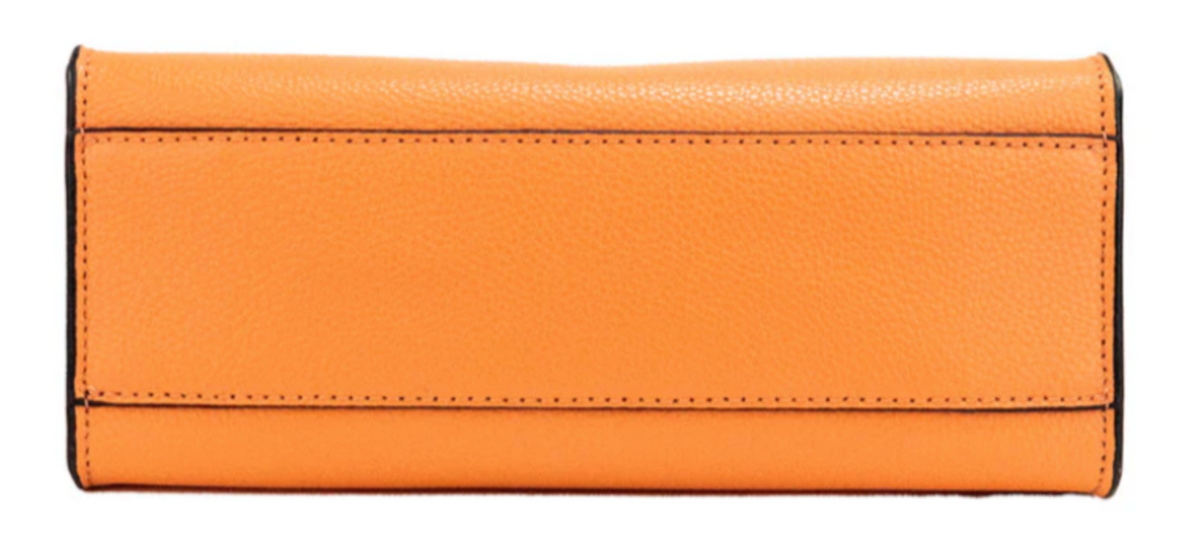 MARC JACOBS MINI GRIND Melon Coral Orange Silver Hardware SMALL TOTE