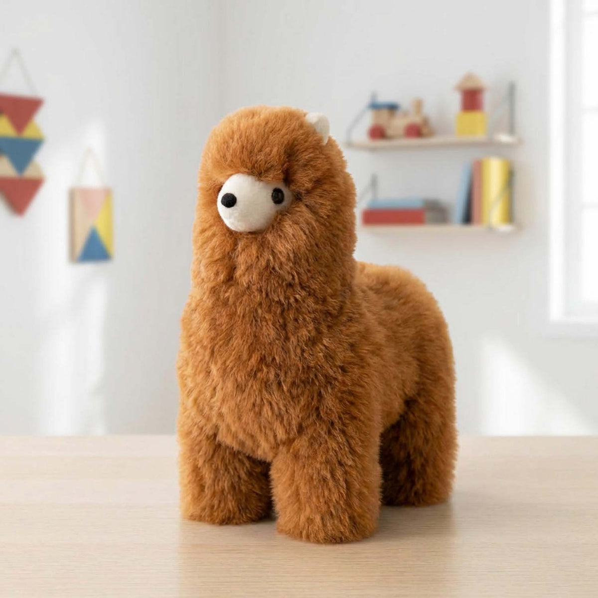 Alpaca Stuffed Animal - Small Alpaca 9": Beige