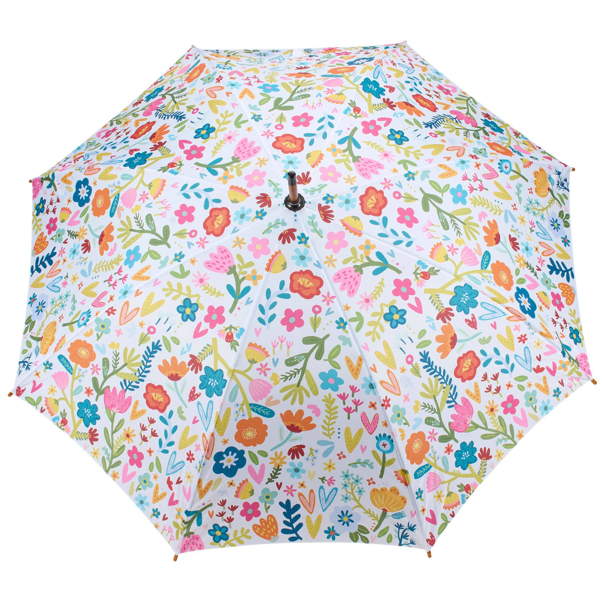 White Floral Umbrella