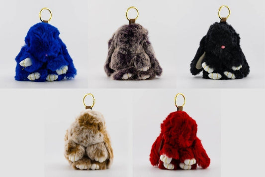 6 Inch x 4 Inch Fluffy Bunny Keychain Accessories | WB-00315 ~ WB-00319: #5
