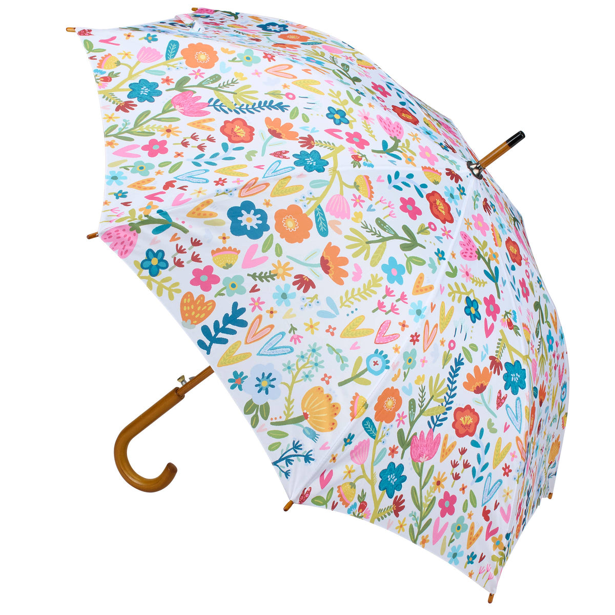 White Floral Umbrella