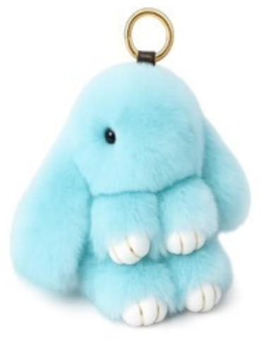 Floppy Ear Bunny Bag Charm: Pastel Pink
