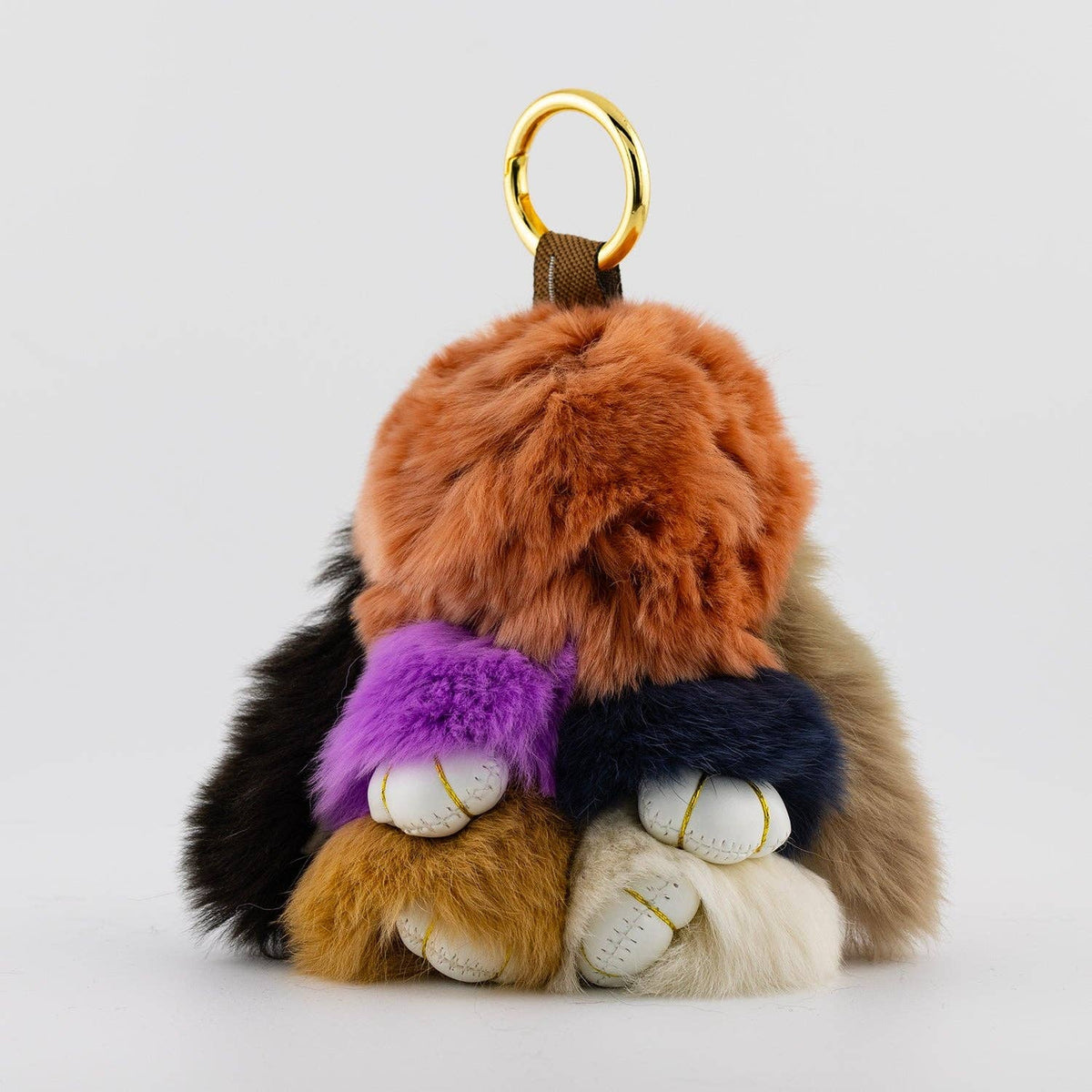 4.5 Inches x 3.5 Inches Fluffy Bunny Keychain Accessories | WB-00290 ~ WB-00295: #4