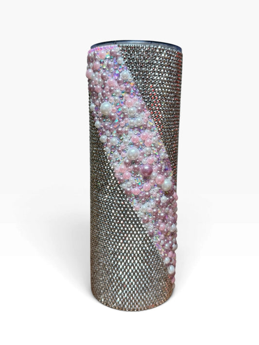 Handmade Pearl Sparkling Tumbler 20oz