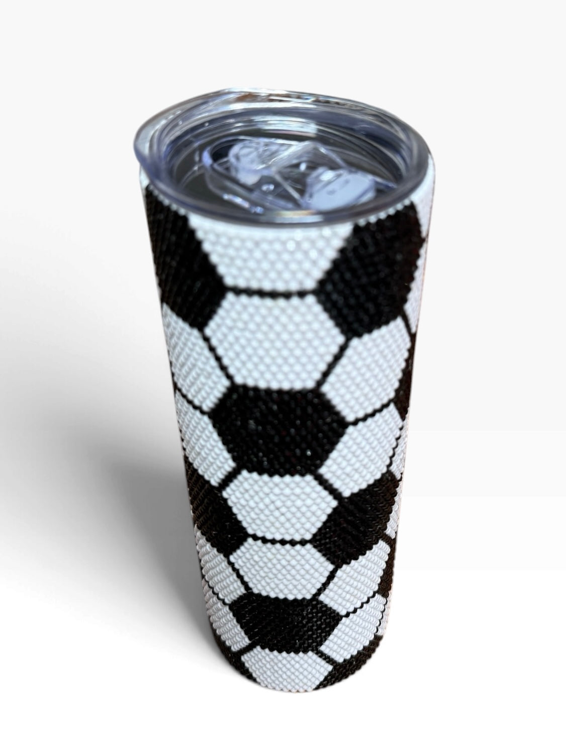 Handmade Soccer Sparkling Tumbler 20oz