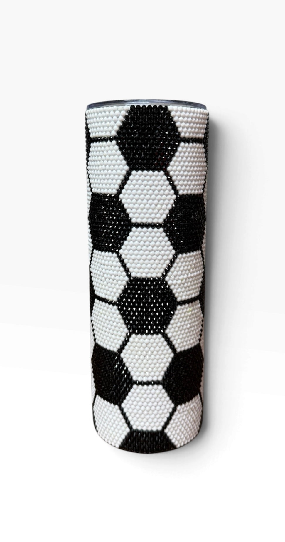 Handmade Soccer Sparkling Tumbler 20oz