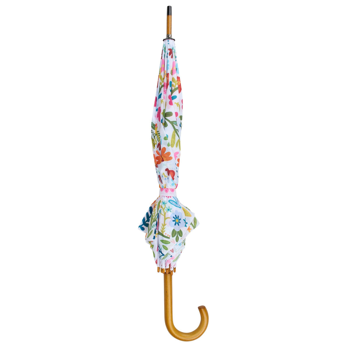 White Floral Umbrella