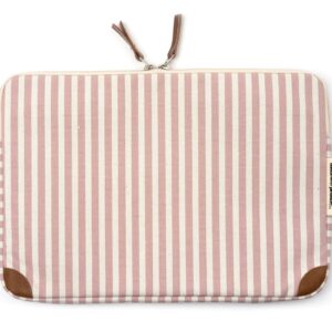 Business & Pleasure Co. THE LAPTOP SLEEVE - Lauren's Pink Stripe