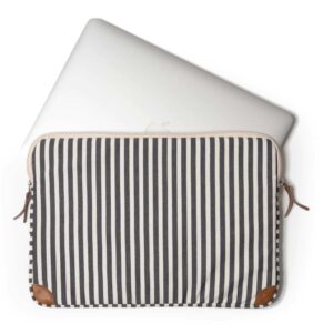 Business & Pleasure Co. THE LAPTOP SLEEVE - LAUREN'S NAVY STRIPE