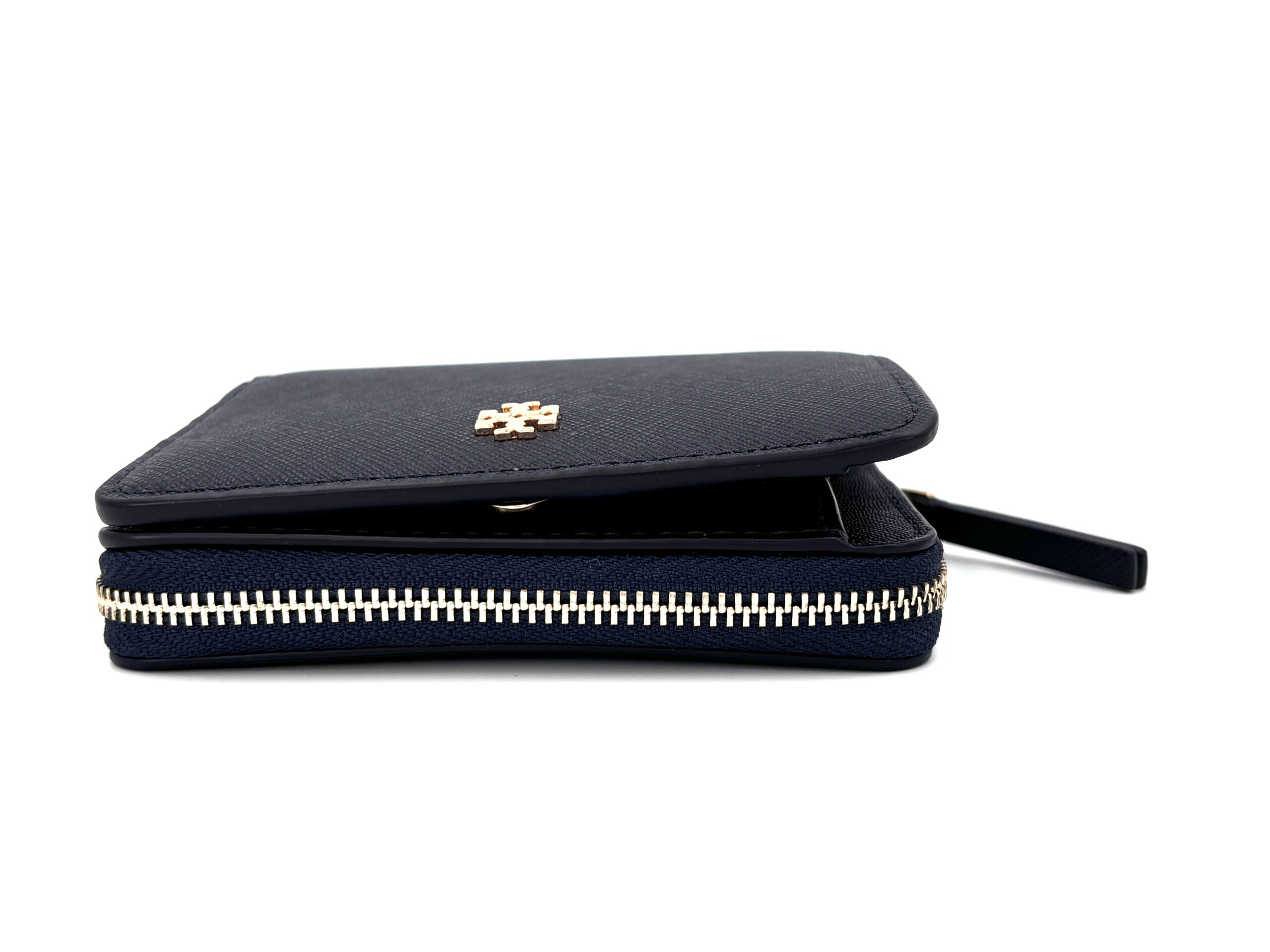 Tory Burch Emerson Mini Wallet 147606 Tory Navy 405 Navy w Saffiano leather - Image 3