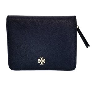 Tory Burch Emerson Mini Wallet 147606 Tory Navy 405 Navy w Saffiano leather