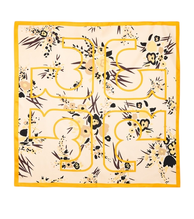Tory Burch Drip Bouquet Neckerchief Orange