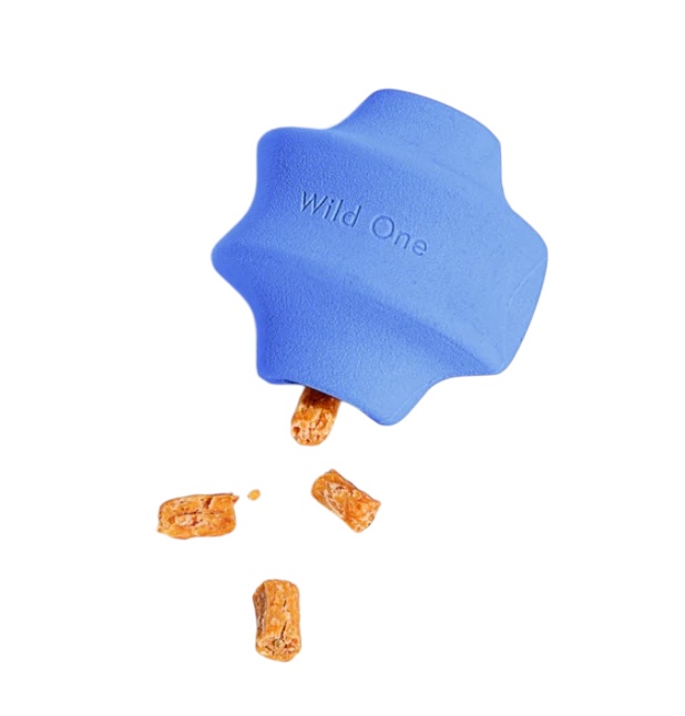 Wild One Twist Toss Dog Toy 100% Natural Rubber, Fun to Chew, Durable for Average Chewers, Fetch Toy, Treat Dispensing Moonstone - Image 3