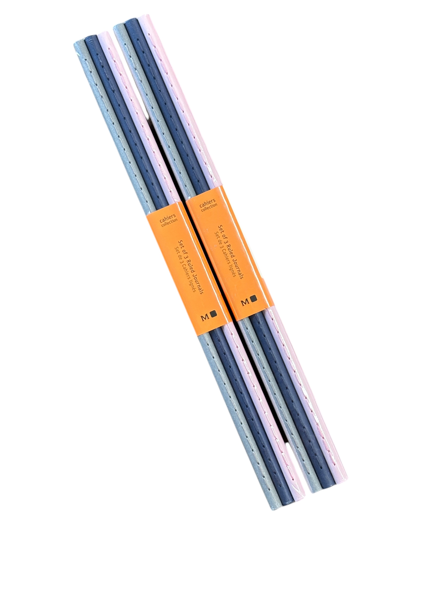 Moleskine Cahiers Collerction Set of 3 Ruled Journals: Pink, Grey, Blue XL 7.5x9.75" (19 x 25cm) - Image 3