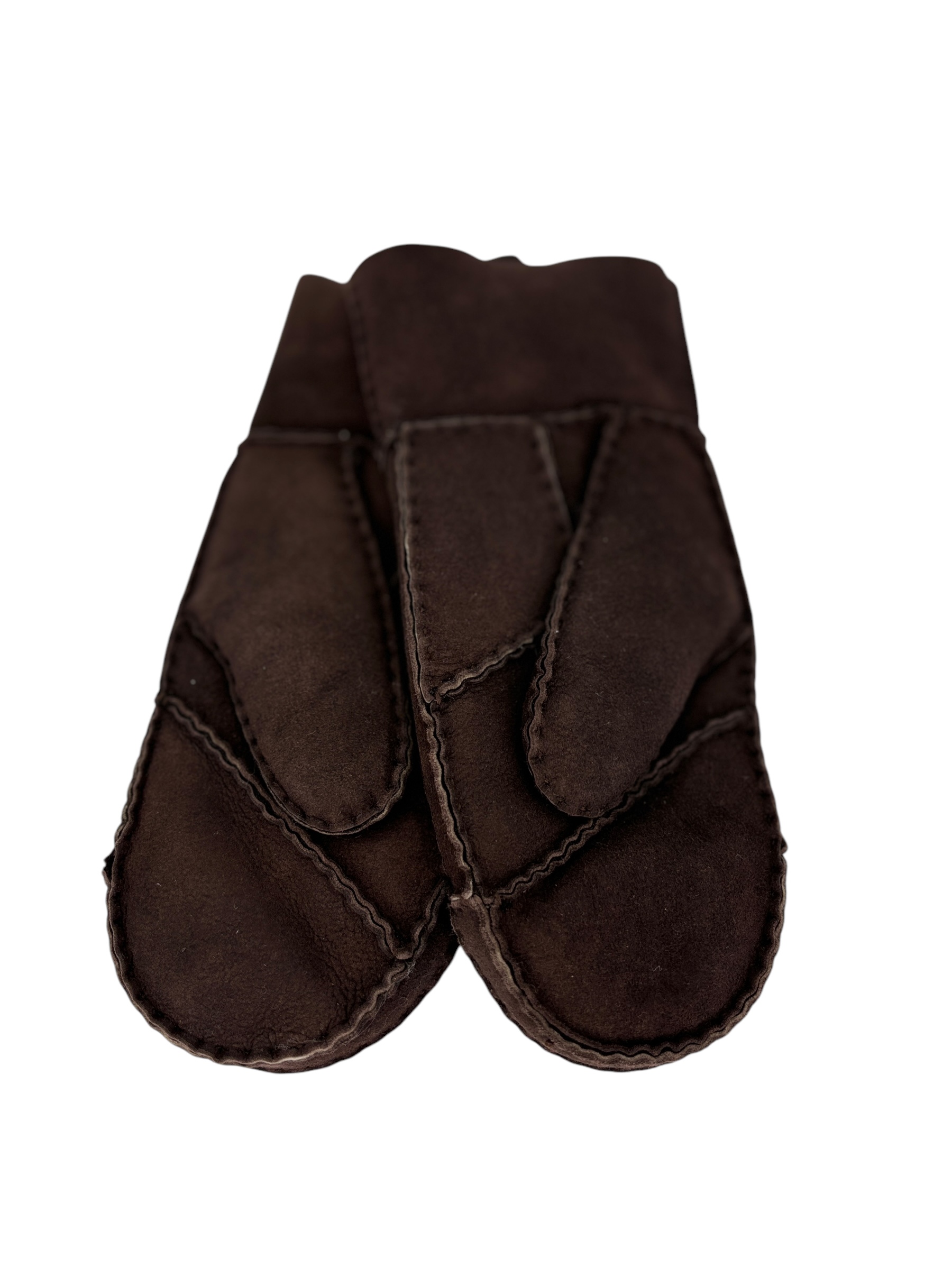Portolano Unisex Shearing Mitten Dark Brown