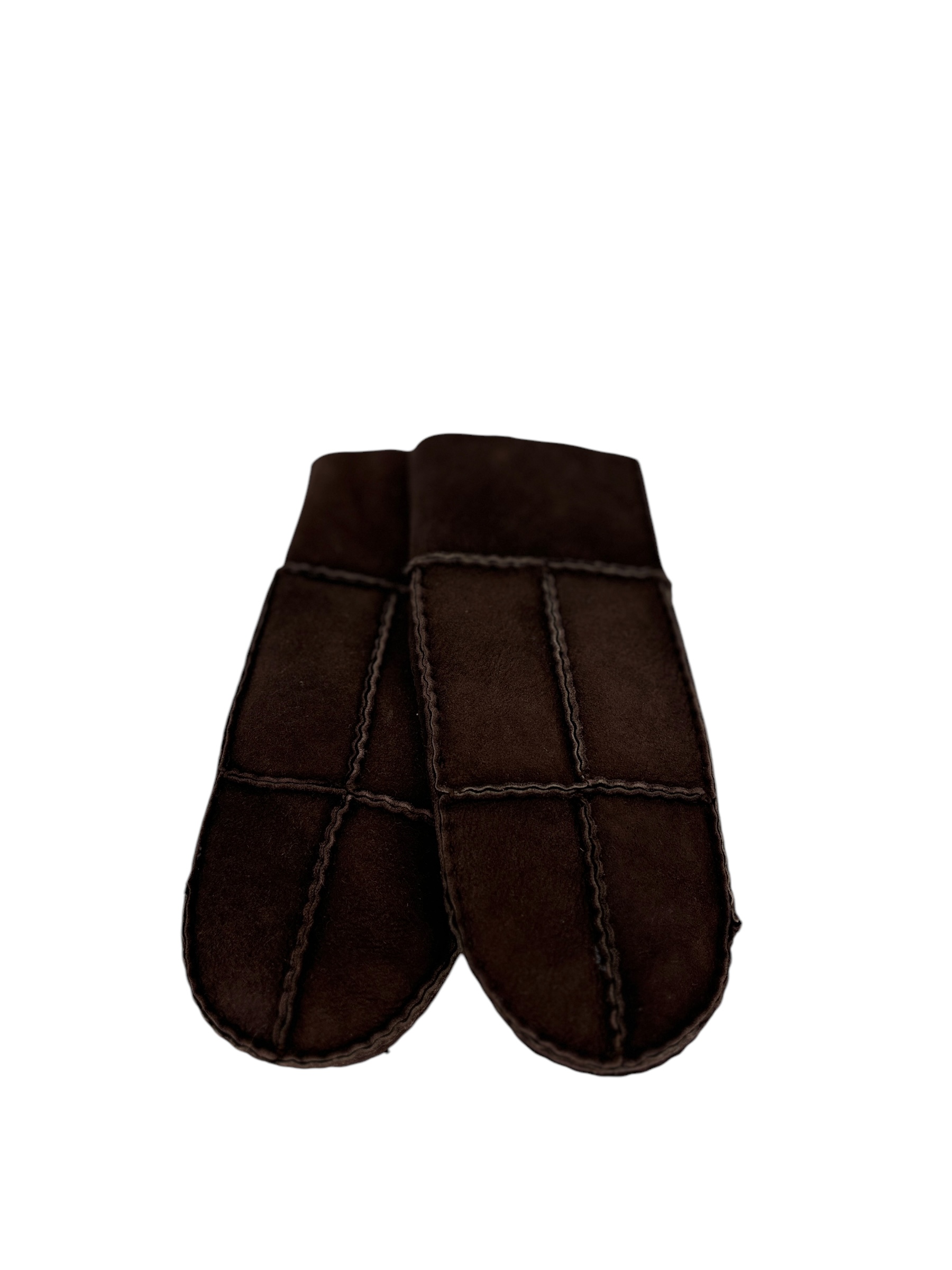 Portolano Unisex Shearing Mitten Dark Brown - Image 3