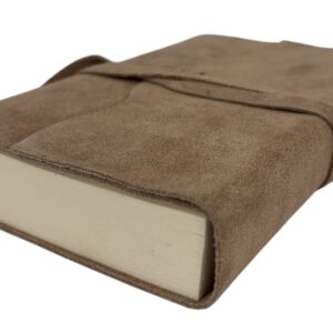 Alternative view of Genuine Leather Journal Hand Made in Italy, Light Brown Suede