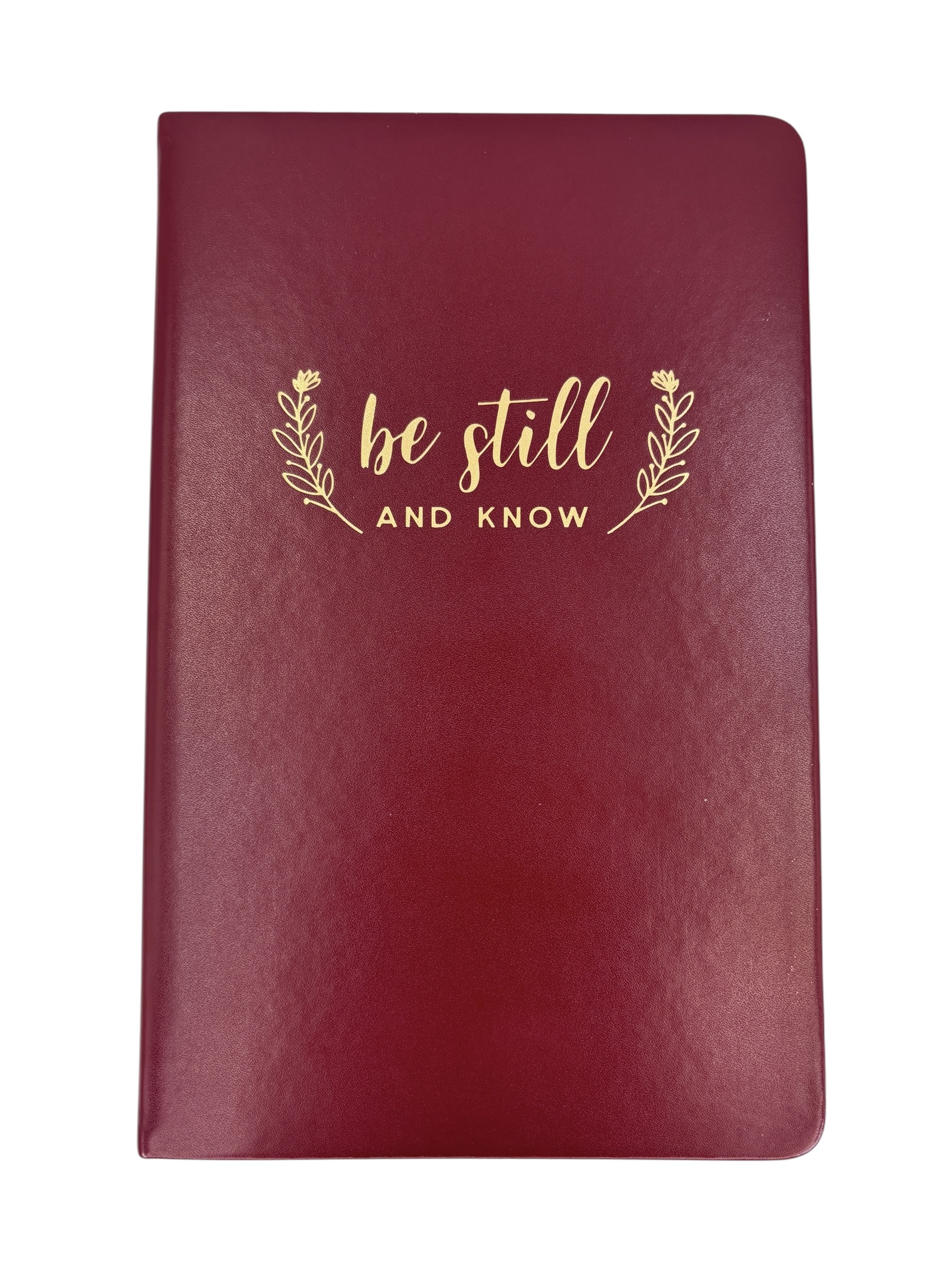 Eccolo Faux Leather Journal Notebook - "Be STILL AND KNOW." Psalm 46: 10 Christian bible versed blank journal notebook - Image 5