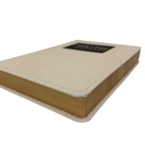 Alternative view of Aida + Jade  "FAITH makes all things possible" 400 Pages Faux Linen Notebook Onedesignhome