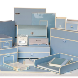 Alternative view of Semikolon Classic 6”x8.4” Bound Linen Ruled Book, Ceil Sky Blue (10209)