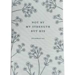 Eccolo Christian Notebook "Not by My Strength But His Zechariah 4:6."