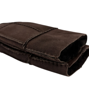 Portolano Sheepskin Unisex Shearing Suede Mitten Dark Brown Brand New - Image 4