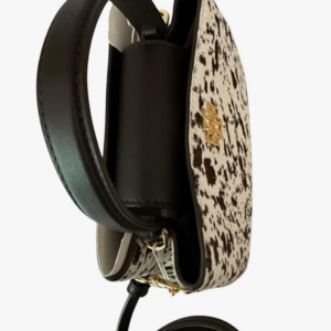 Tory Burch Britten Mini Satchel (Light Neutral Black Calf Hair) - Image 3