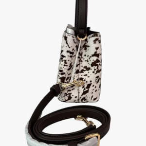 Tory Burch Britten Mini Satchel (Light Neutral Black Calf Hair) - Image 4