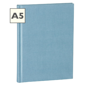 Semikolon A5 Classic Linen Cover Notebook, 6 X 8.4 Inches, 144 Blank Pages, 100g