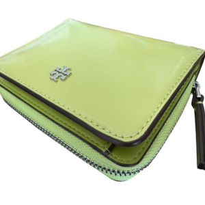 New Tory Burch Emerson Mini Patent Leather Wallet Candy Lime - Image 3