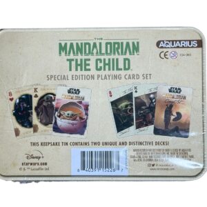 Star Wars Mandalorian The Child 2 Deck Playing Card Set with Collectible Tin - Image 3