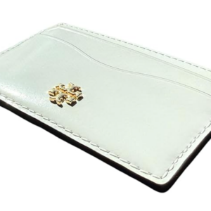Alternative view of Tory Burch Emerson Patent Slim Card Case 139340 Optic White 137 One Size Credit