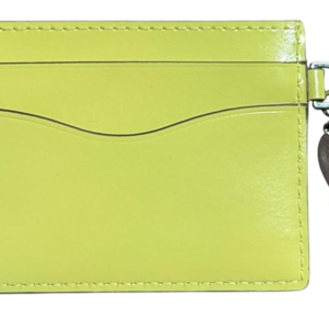 Tory Burch Emerson Charms Slim Card Case, Candy Lime Green, Fish & Shell Charms - Image 3