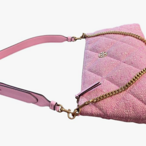 Tory Burch Willa Tweed zip Shoulder Bag 162965 Tweed Pink 960 One Size - Image 3