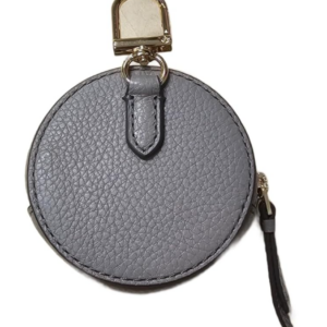 Tory Burch Thea Pebbled Leather w Gold Hardware Women s Coin Pouch (Gray Heron) - Image 3