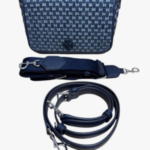 Tory Burch Denim Leather Thea Flap Crossbody Shoulder Bag - Image 6