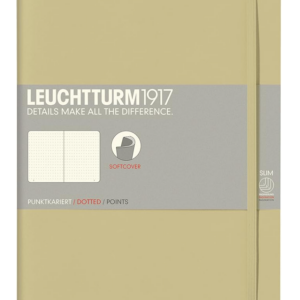 LEUCHTTURM1917 355308 Notebook, Softcover, Composition (B5), dotted, sand