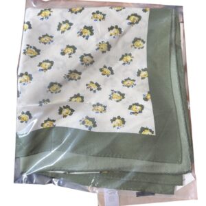 Alternative view of Tory Burch Garden Rose Silk Square New Ivory Garden Rose OS 36" x 36" MRSP $198