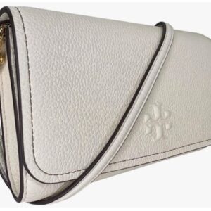 Alternative view of Tory Burch Thea Pebbled Leather With Gold-tone Hardware Crossbody & Wallet White