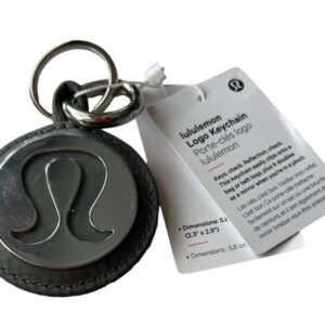 New Lululemon Logo Keychain Silver/Black New - Image 3
