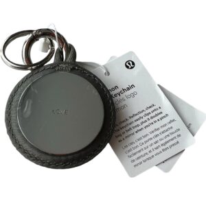 New Lululemon Logo Keychain Silver/Black New - Image 4