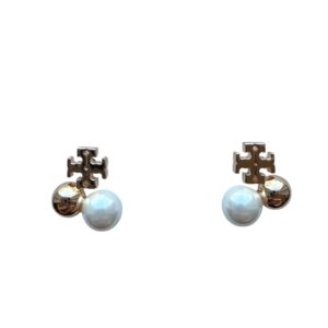 NWT Tory Burch Britten Pearl Cluster Stud Earrings MSRP $90 - Image 3