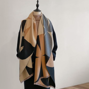 Beyond Joy Pashmina/Cashmere Substitute 100% Acrylic Shawl Scarf w Double sided
