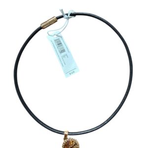 TORY BURCH 13" Rope Logo Wrap Bracelet Black Leather NWT - Image 4