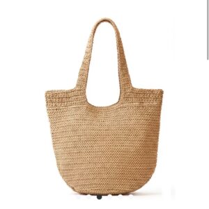 Alternative view of Stylinè Handmade Round Bottom Woven Straw Tote Bag